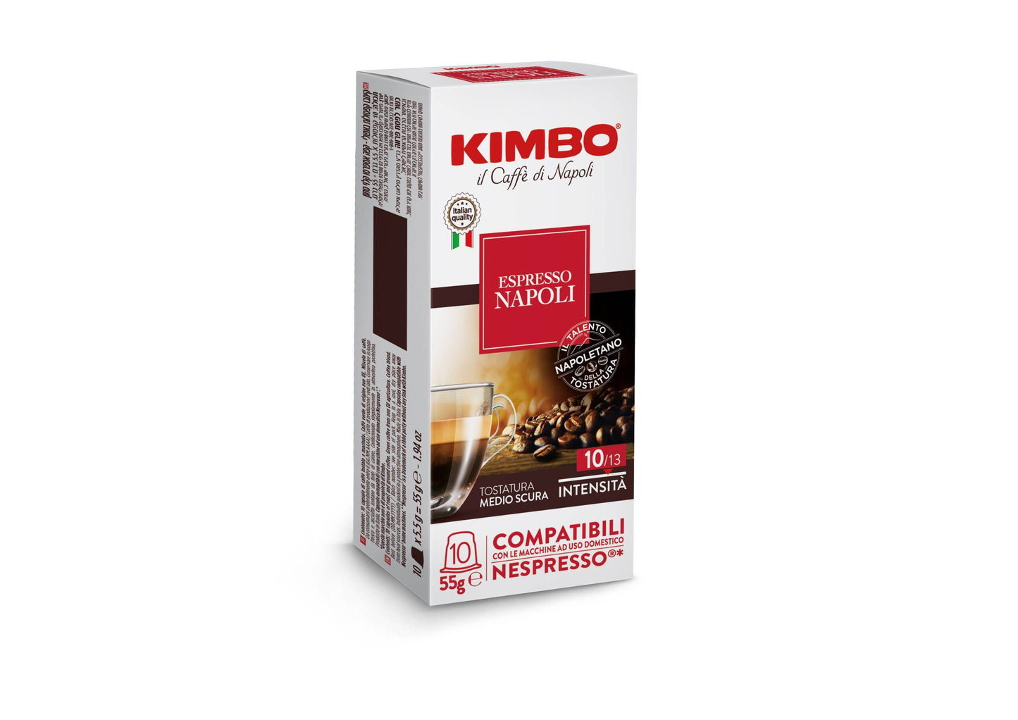 Kimbo Espresso Napoli 100 Kapseln kompatibel für Nespresso Maschinen