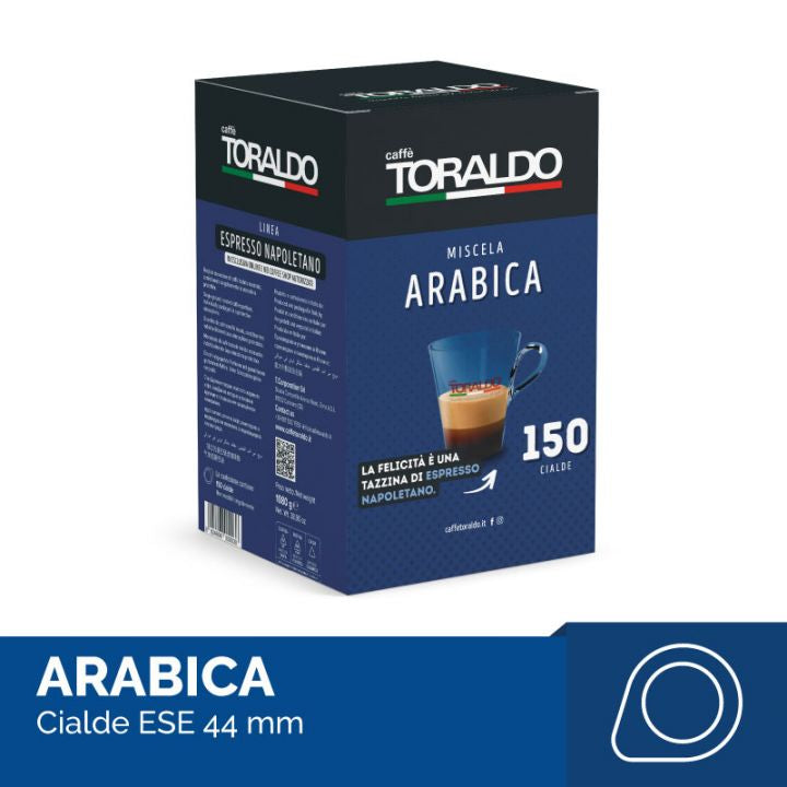 Toraldo Caffe Arabica Kaffeepads ESE Pads 44mm Cialde 150 Stück