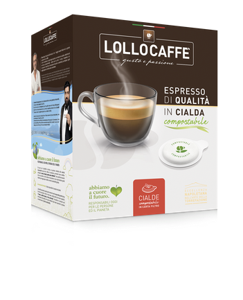 Lollo Caffe Nero Schwarz Kaffeepads ESE Pads 44mm Cialde 150 Stück