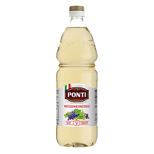Ponti Aceto di Vino Bianco Weißweinessig 1 L