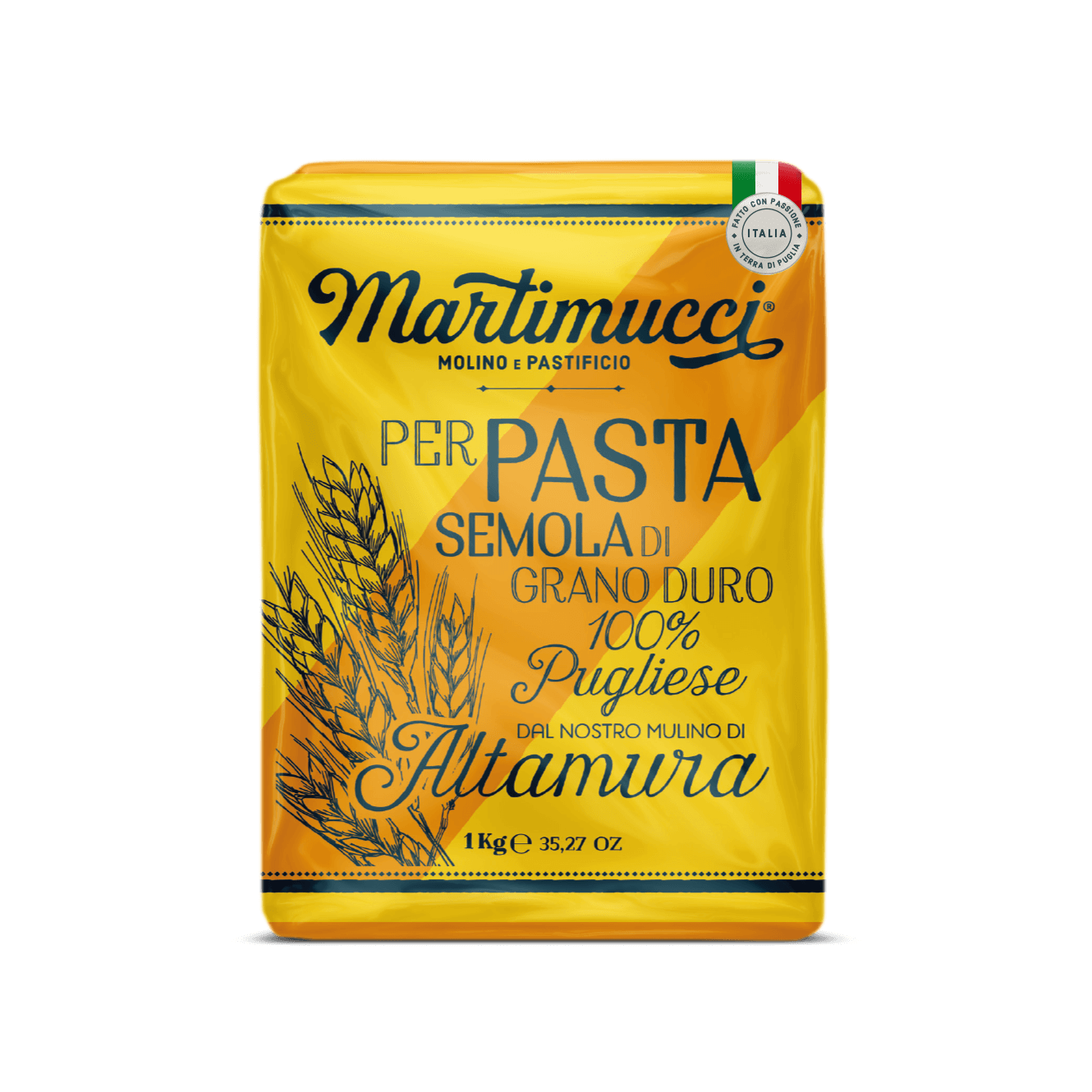 Martimucci Semola Grano Duro 1 Kg Hartweizengrieß Mehl für Pizza