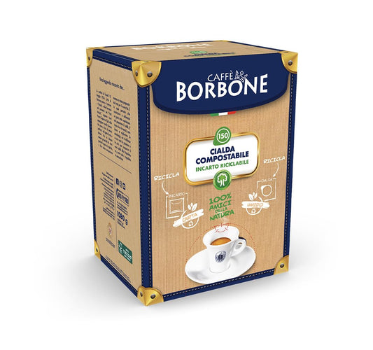 Borbone Caffe Blu Blau Kaffeepads ESE Pads 44mm Cialde 150 Stück