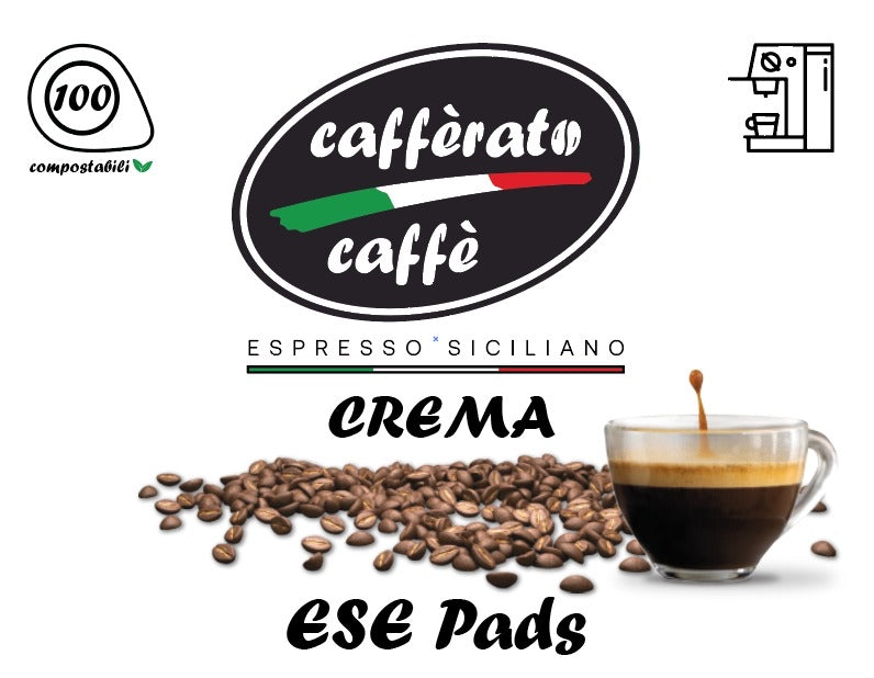 cafferato caffe Espresso Siciliano Gran Crema Kaffeepads 100 Stück ESE Pads