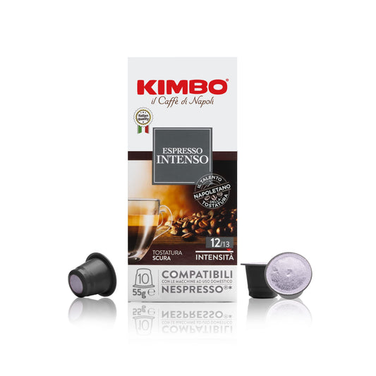 Kimbo Espresso Intenso 100 Kapseln kompatibel für Nespresso Maschinen