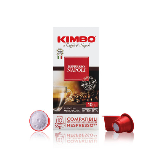 Kimbo Espresso Napoli 100 Kapseln kompatibel für Nespresso Maschinen