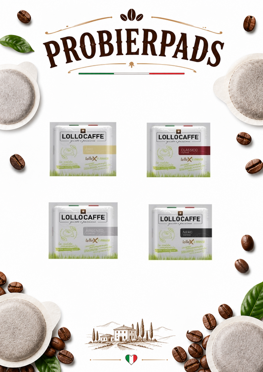 Lollo Caffè Probierpaket ESE Pads – 20 Stück (4 Sorten Mix)