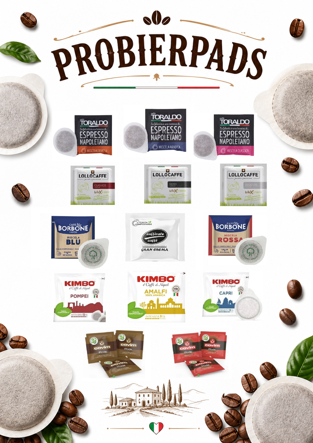 Probierpaket Kaffeepads Mix