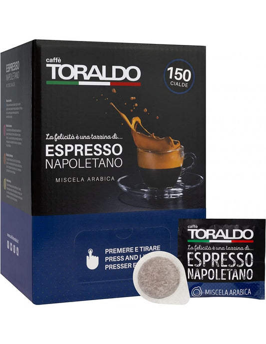 Toraldo Caffe Arabica Kaffeepads ESE Pads 44mm Cialde 150 Stück