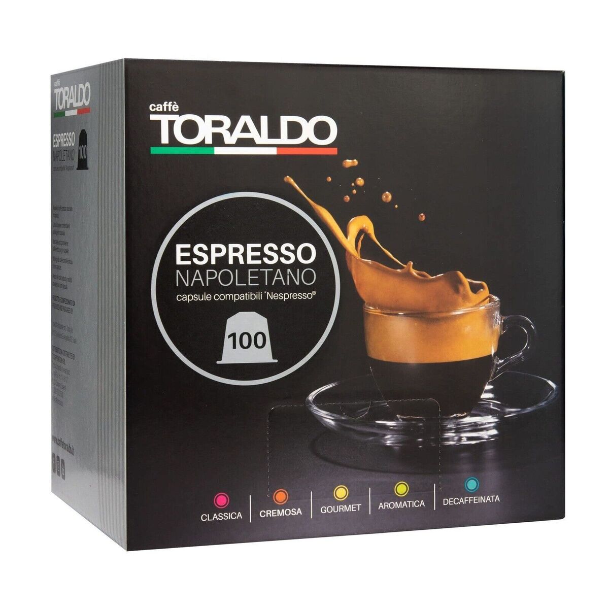 Toraldo Caffe Napoletano Cremosa Kaffeekapseln 100 Stück