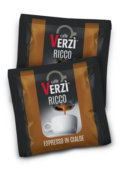 Verzi Caffe Ricco Kaffeepads ESE Pads 44mm Cialde 150 Stück