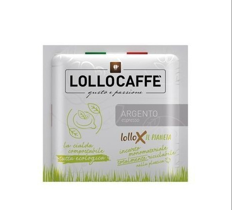 Lollo Caffe Argento Silber Kaffeepads ESE Pads 44mm Cialde 150 Stück