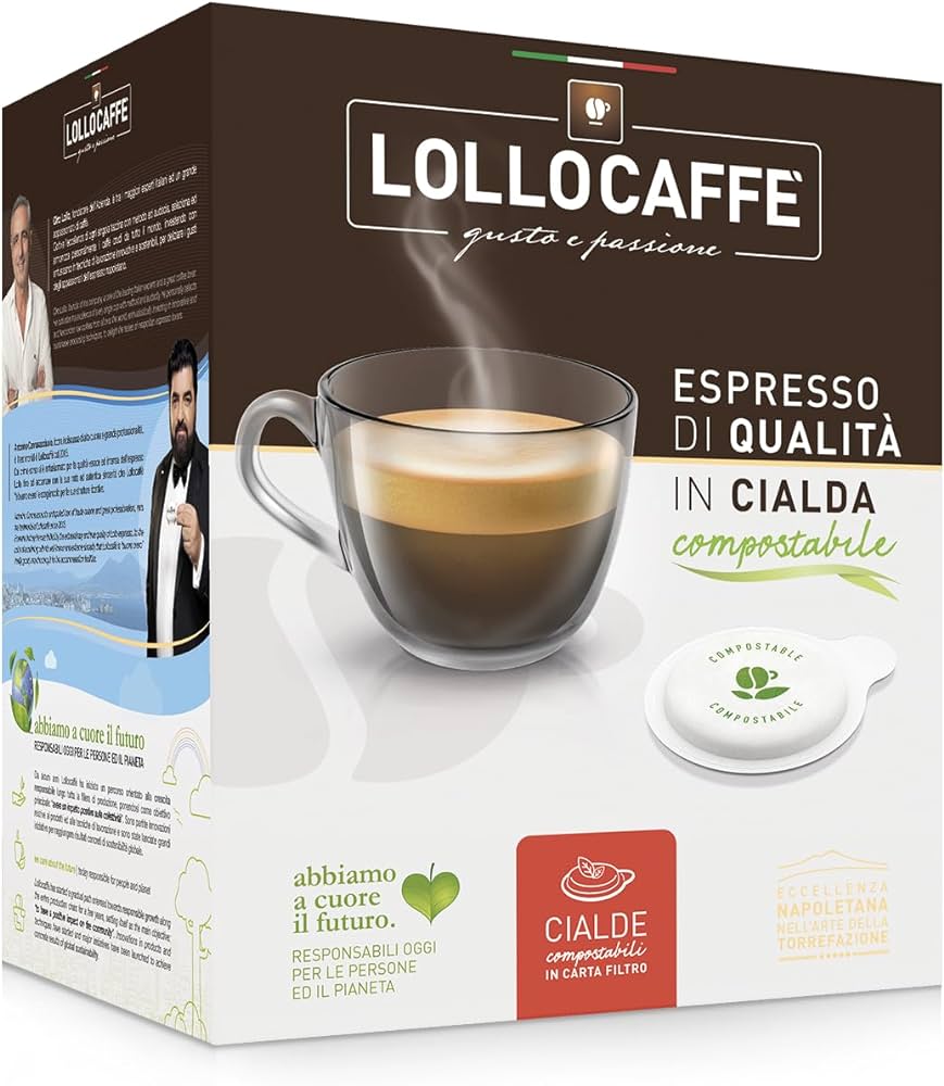 Lollo Caffe Argento Silber Kaffeepads ESE Pads 44mm Cialde 150 Stück