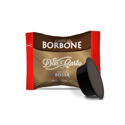 Borbone Caffe Don Carlo Rossa Rot kompatibel a modo mio Kaffeekapseln 100 Stück