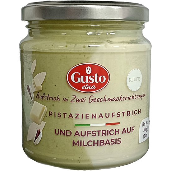 Pistaziencreme Aufstrich Milchbasis von Gusto Etna 300g