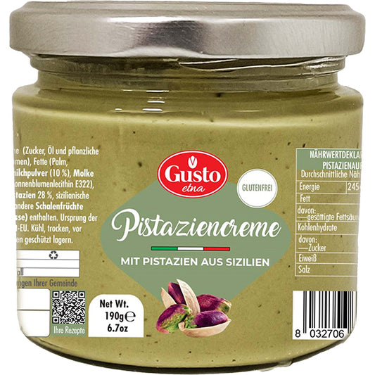 Pistaziencreme Aufstrich von Gusto Etna 190g