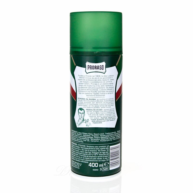 Proraso Rasiershaum Eukalyptus Menthol 400ml