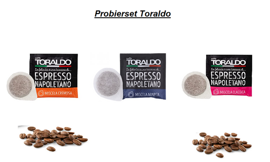 Kaffeepads Probierset Toraldo 9 Pads